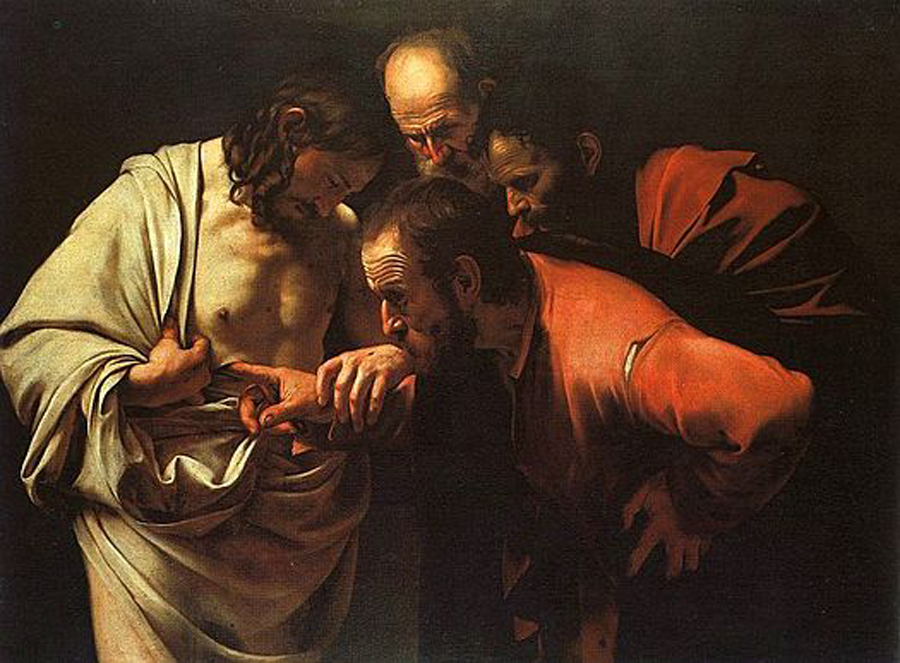 caravaggio's doubting thomas
